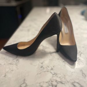Jimmy Choo Satin Black Pumps